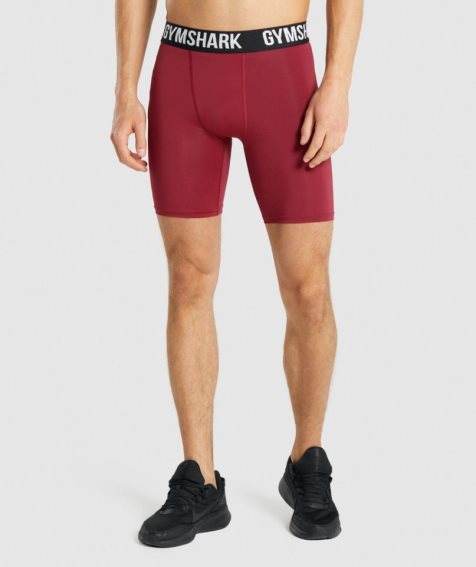 Men's Gymshark Element Baselayer Shorts Fuchsia | NZ 6TVISW